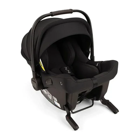 Nuna PIPA urbn lightweight infant car seat in black with integrated ISOFIX legs